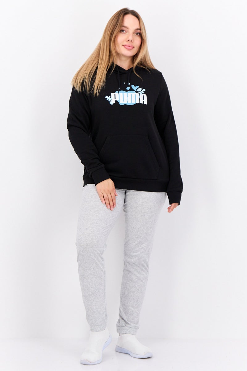 PUMA سويت شيرتات خارجية للنساء بتصميم عادي، أسود - Image 4